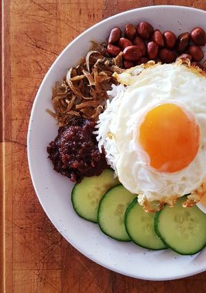 A picture of Nasi Lemak - A Malaysian Story.