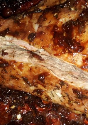 Una foto de Pernil de cordero al vino tinto