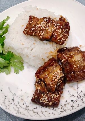 Hình của món Lươn sốt teriyaki.