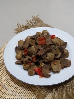 Foto resep Tumis daging jamur saus teriyaki