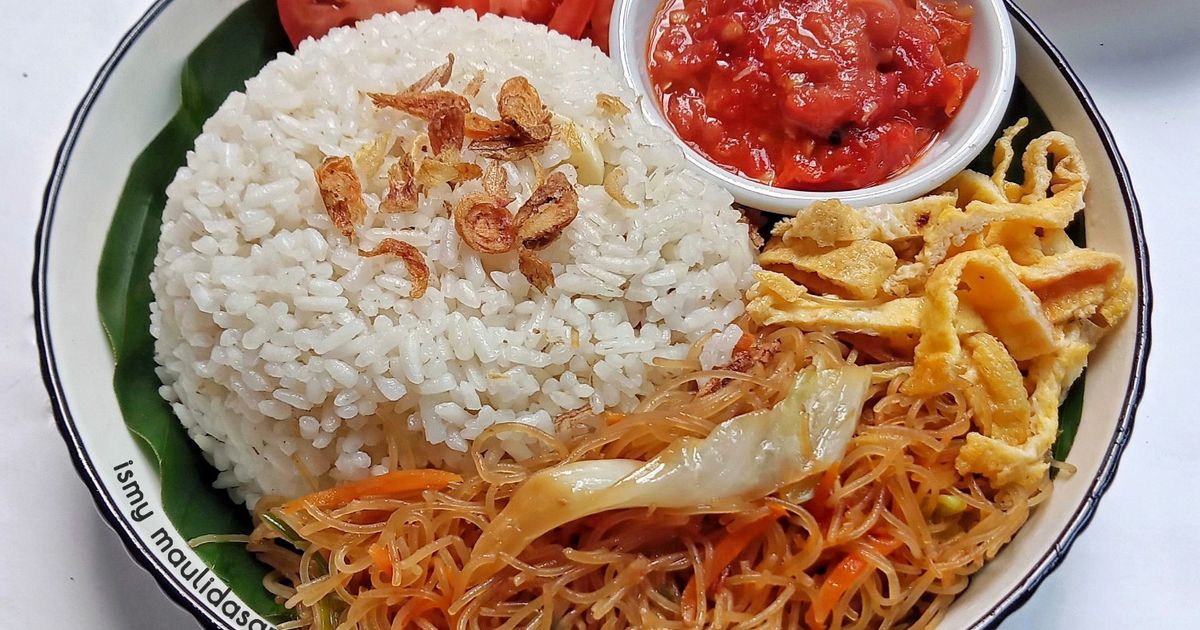 Nasi Uduk Betawi dengan Rice Cooker