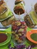 Multi dal cabbage and mint grill Rice tikki bites