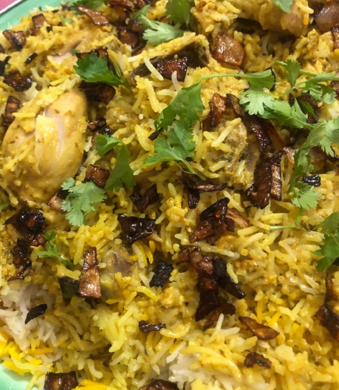 صورة لوصفة برياني دجاج على الطريقه الهنديه 🤤♥️