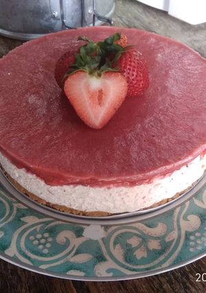 Foto resep STRAWBERRY CHEESE CAKE ala DAPUR SI CONGOK