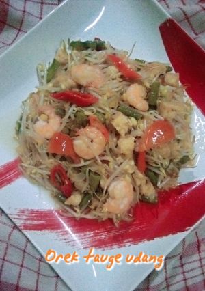 Foto resep Orek Udang Taoge