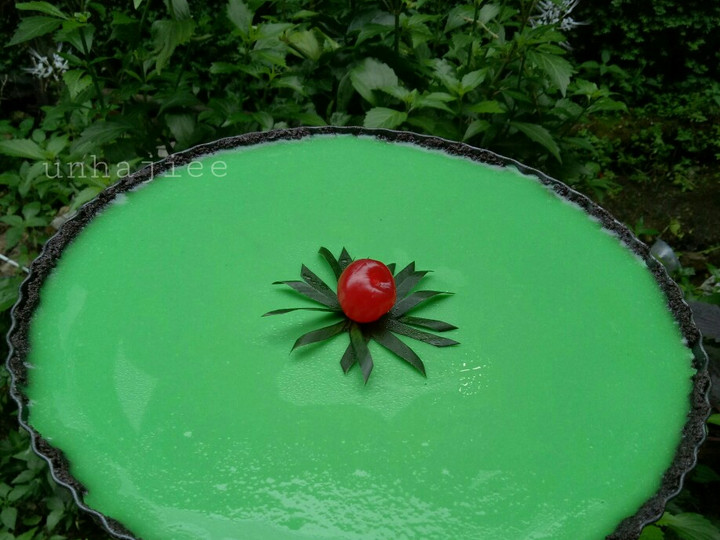 Bagaimana Menyiapkan Puding Melon lapis oreo Irit Anti Gagal