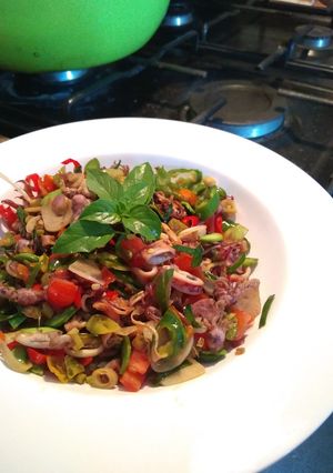 Foto resep Cumi asin cabe hijau