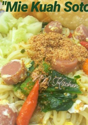 Foto resep Mie Kuah Soto (Mie Instan)
