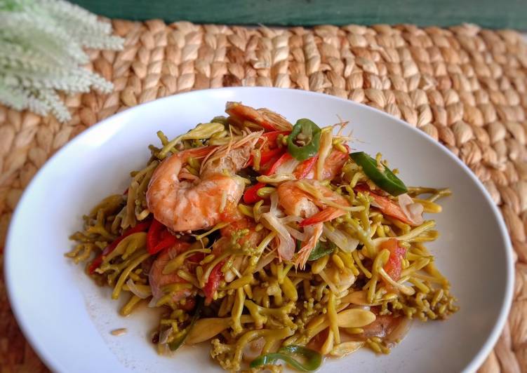 Tumis Bunga Pepaya Tauco