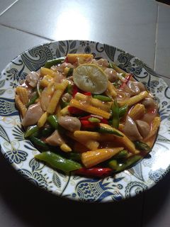 Foto resep Tumis-tumis baby corn asam manis ala chef gagal