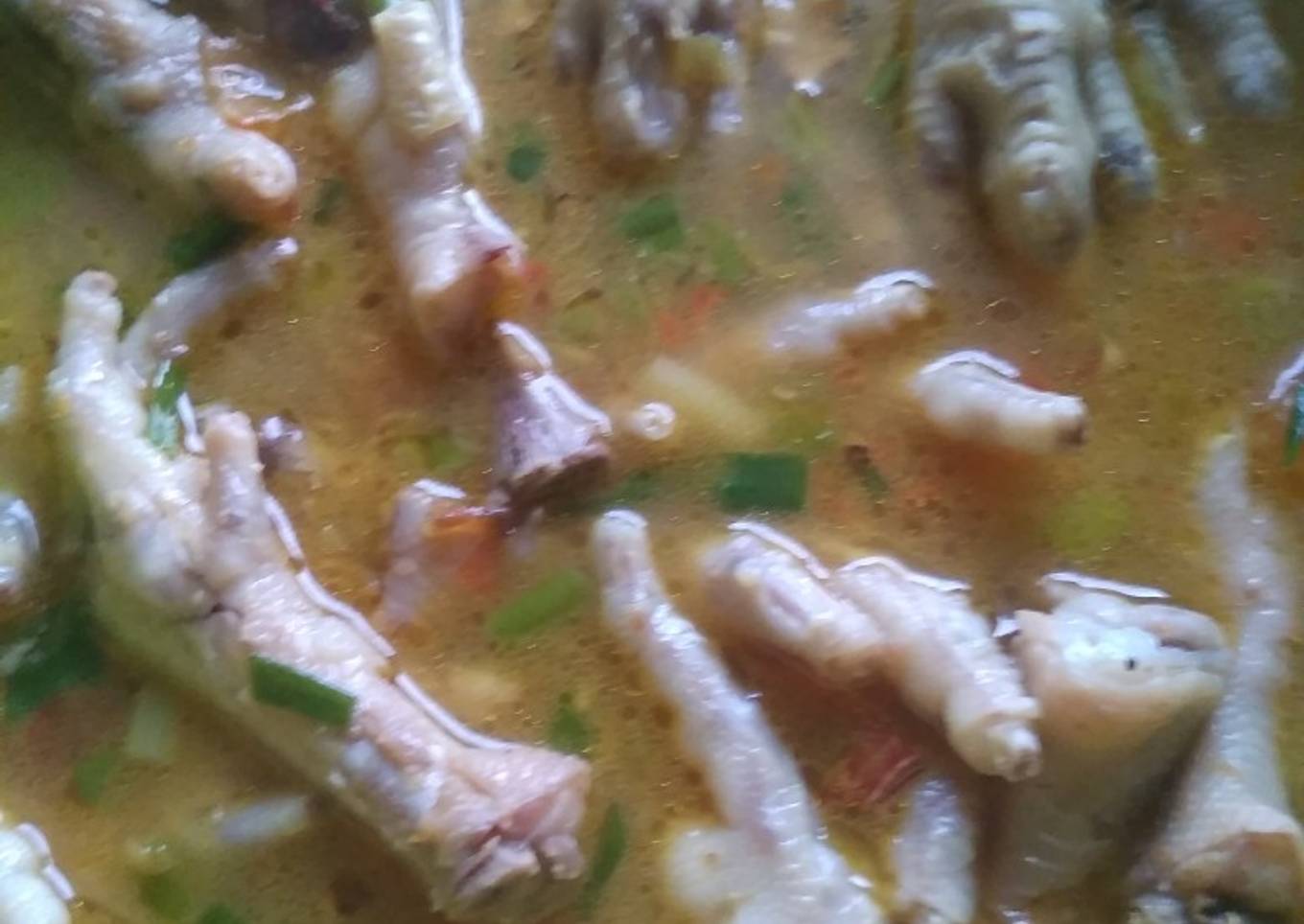 Ceker kuah pedas bumbu seblak