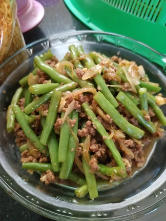Langkah Mudah untuk Menyiapkan Resep  Tumis/ Oseng Daging Cincang dan Baby Buncis yang Enak Banget, Enak Banget