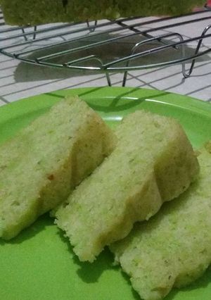 Foto resep Cake tape ketan hijau kukus moist