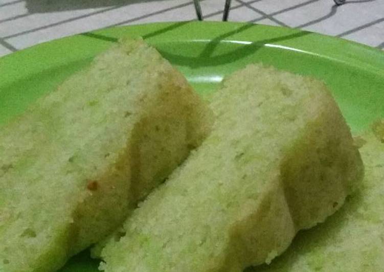 Resep Cake tape ketan hijau kukus moist, Menggugah Selera