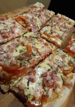 Una foto de Pizza casera