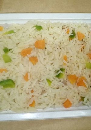 A picture of Steamed veg rice.