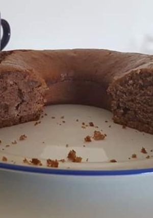 Una foto de Torta de banana y chocolate