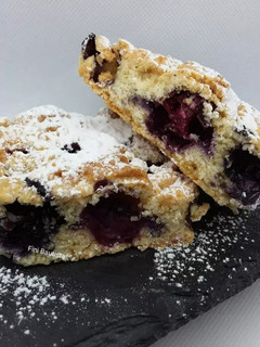 Una foto de Tarta de arándanos