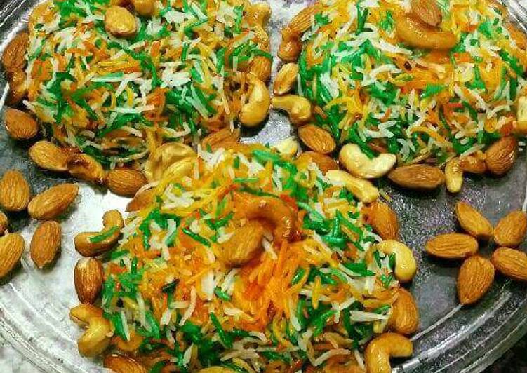 Recipe of Appetizing Shahi Zarda/Flavoured Sweet Rice
