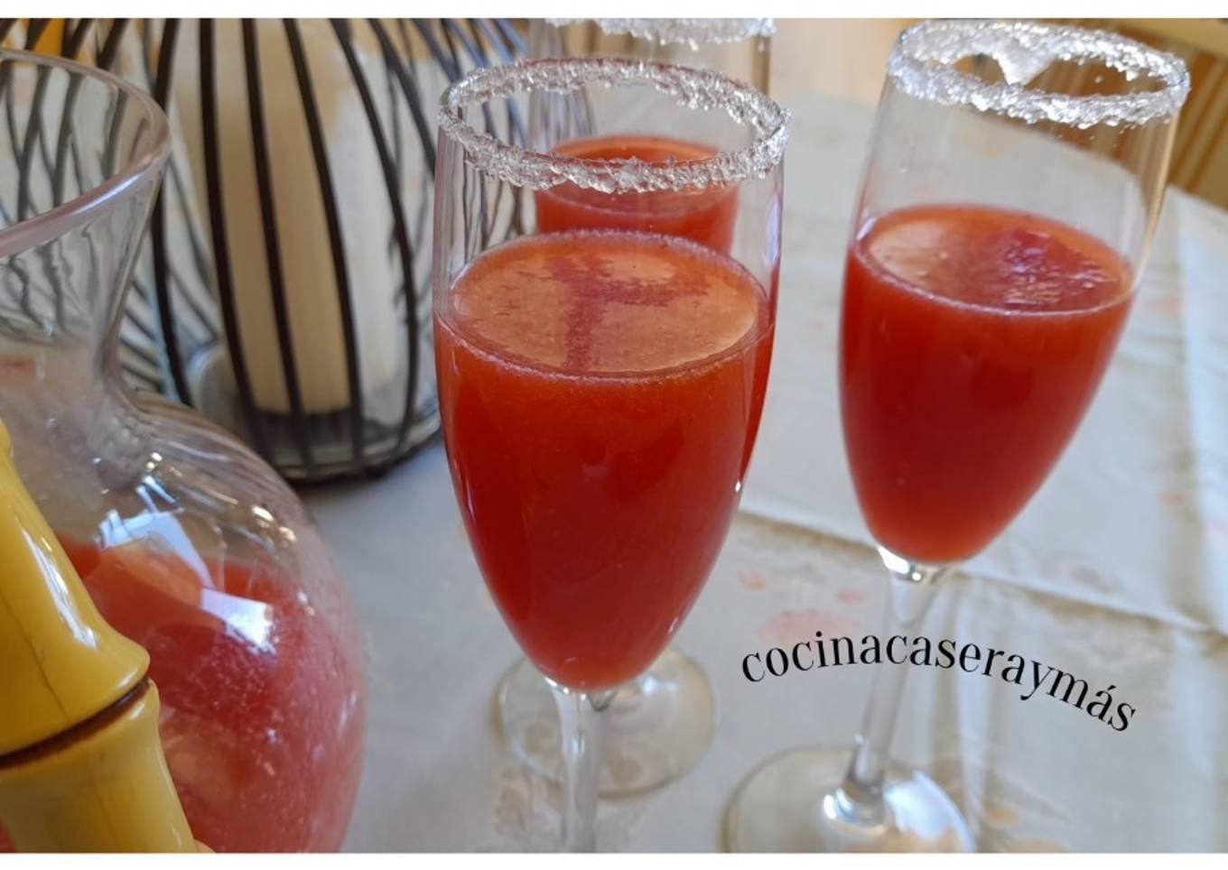Cóctel de fresas