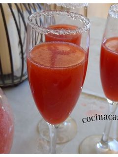 Una foto de Cóctel de fresas