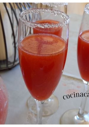Una foto de Cóctel de fresas