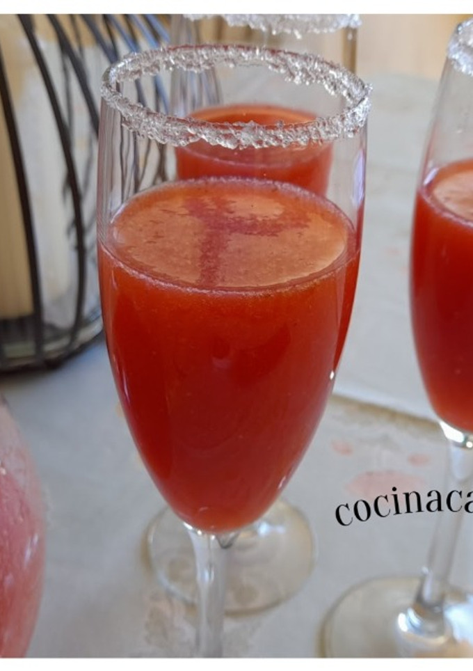 Una foto de Cóctel de fresas