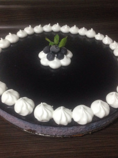 Una foto de Cheesecake de arándanos