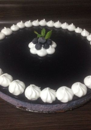 Una foto de Cheesecake de arándanos