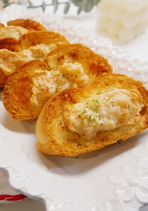 氣炸鍋「蒜香蝦麵包」外酥裡嫩！！ 的食譜成品照片