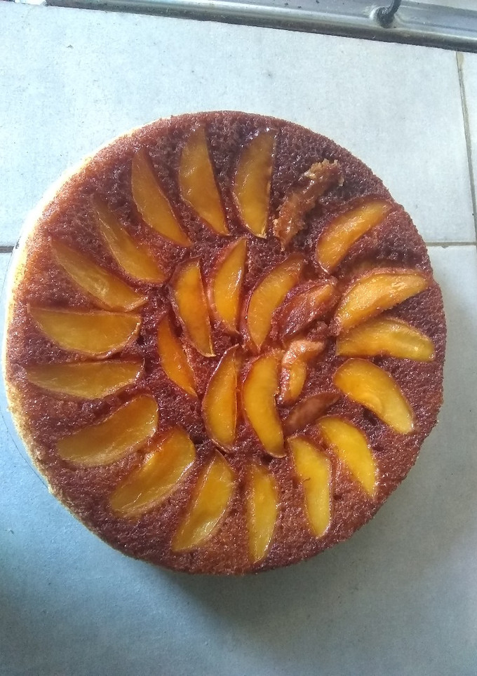 Una foto de Tarta invertida de manzanas