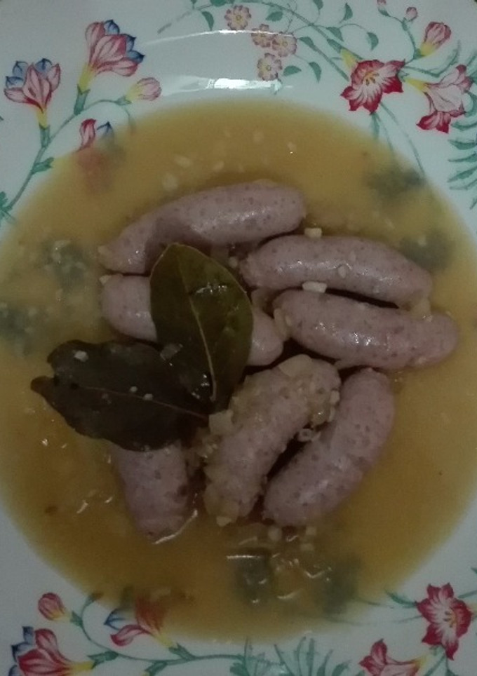 Una foto de Salchichas al vino