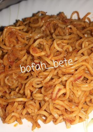 صورة لوصفة اندومي بالبهارات الاندونسيه