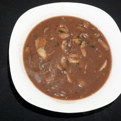 A picture of Muhroom sauce.