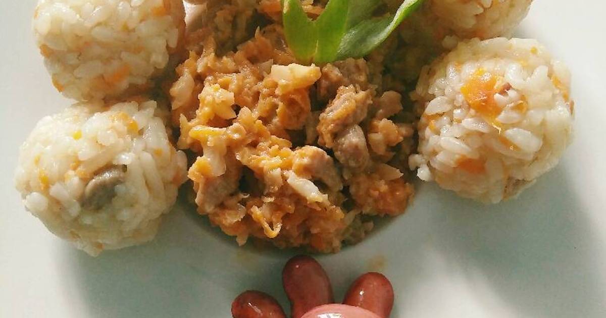 Resep Bolabola Nasi Daging (Mpasi 7m+) oleh Essa Ayu Rizky Cookpad