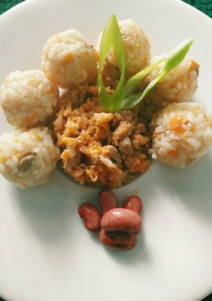 Foto resep Bola-bola Nasi Daging (Mpasi 7m+)