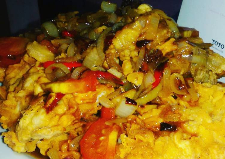 Resep Ikan mas crispy saus tiram, Enak