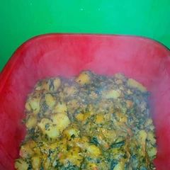 Hot yam porridge A picture of Hot yam porridge.