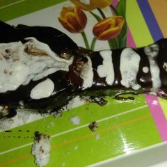 A picture of Marble Guitar Cake.
