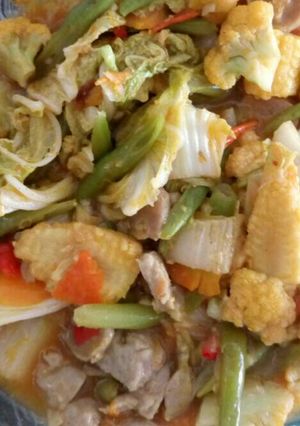 Foto resep Capcay kuah segerr pedas