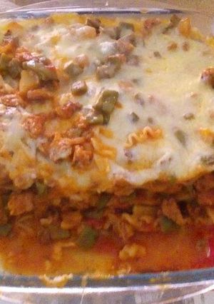 Una foto de Lasaña vegetariana a la mexicana