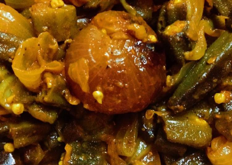 Recipe of Super Quick Homemade Masala okra (bhindi)