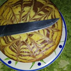 Marbled yogurt cake A picture of Marbled yogurt cake.