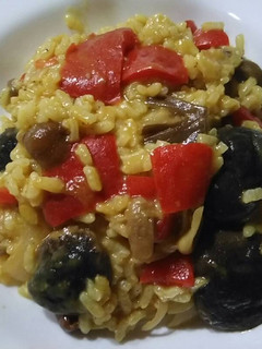 Una foto de Risotto al provolone