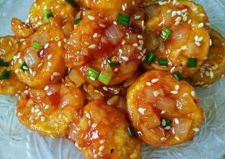 46.*egg tofu sos chili thailand*