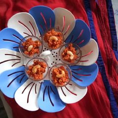 A picture of Gajar ka halwa bites.