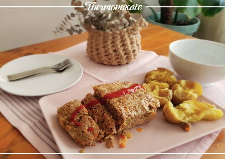 PAN DE CARNE Y VERDURAS con Thermomix