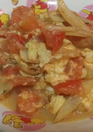 Foto resep Oseng telur tomat