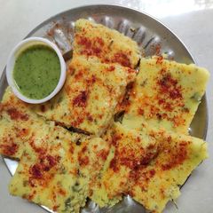 A picture of Corn Dhokla.