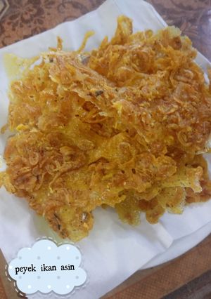 Foto resep Peyek ikan asin